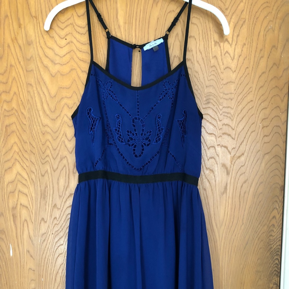 Navy blue tank top dress